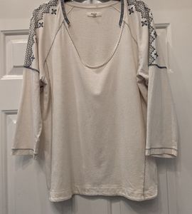 Madewell Embroidered Shirt Size Large